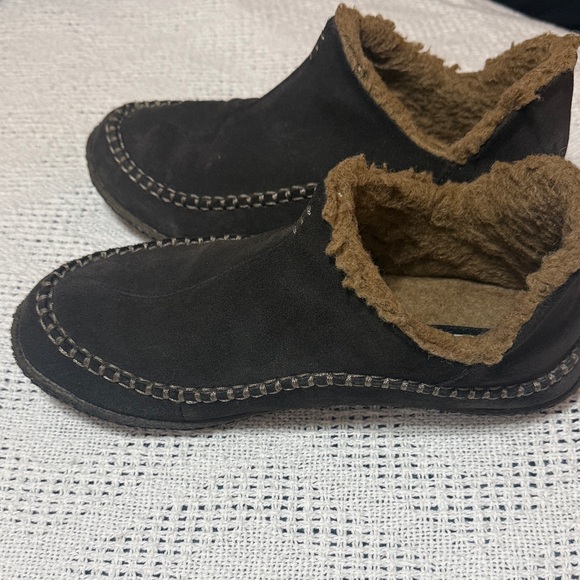 Sorel Brown Suede Slip-On Shoes with Plush Lining - Picture 6 of 7
